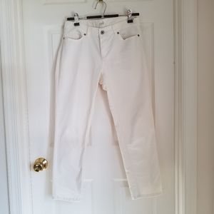 JJill off white petite ankle pant
